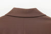 Spring Office Lady Elegant Brown Women Suit Casual Sashes Oversized Shrug Blazer Chic Zipper Long Pant