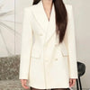 2026Spring Autumn High-Quality Blazer Jacket Women Temperament Female Suit Coat Casual Outcoat Double-breasted Outerwear Top