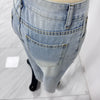 Women's Slim Jeans Casual Ripped Denim Pants Spring Autumn Office Lady Work Trousers High-waisted Straight Jeans