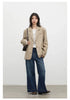 Retro Women Blazers Korean Casual Laple Loose Solid Office Lady Suit Jackets Female Clothing Spring Autumn