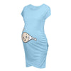 Cute Maternity Dress Loose Casual Dress Women Maternity Clothes Plus Size Pregnant Woman Maternity Dress