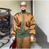 Elegant Full Sleeve Short Jacket Women Chic Zipper O-neck Shoulder-padded Blazer Coat Female Solid Coats Lady