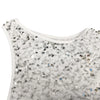 Women Tassel Side Sequins One Shoulder Skew Neck Bodycon Midi Maix Irregular High Low Long Dress Sexy Night Party