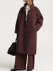 Solid Casual Trench For Women Stand Collar Long Sleeve Patchwork Single Breasted Temperament Long Coats Female