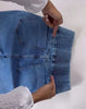 Allukasa autumn winter Elegant High Waist Button Front Casual Female Jeans Sexy Back Shirred Trouser Bottom