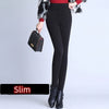 Fleece Pencil Pant Women's Pants Leggings High Waist Elegance Korean Style Solid Skinny Slim Warm Stretch Office Lady Trousers