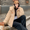 Autumn Winter Cotton Jacket Women's Korean Cotton-Padded Thicken Warm Hooded Parkas Short Coat Female Casual Ladies Top
