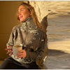Casual Women's Cardigan Sweater Turtleneck Zippers Full Sleeve Button Decoration Lady Coats Autumn Female Knitwear