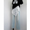 French Lace Up Short Fart Curtain Skirt Spring Layered Skirt Women Wrap Skirt Bandage Dress Apron Curtain Expansion Skirt