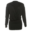 Elegant Deep V-Neck Dress Women Autumn Basic Full Sleeve Stretch Midnight Street Clubwear Party Activity Mini Bodycon