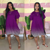 European and American Product, Oversized Women's Clothing, Casual Gradient Dress
