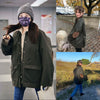 Single-Breasted Jacket Loose Corduroy Turn-Down Collar Long Sleeve Ladies Loose Coat with Pockets Spring Women