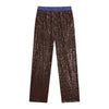 Sequin Loose Pants Two Piece Sets Women Patchwork Long Sleeve Shirt And Trouser Female Elegant Long Pants 2 Piece Sets