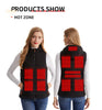 Women's Winter Smart Heated Vest, 11-Zone Heated Vest, USB-Powered Solid-Color Hooded Jacket, Casual, Sports, and Outdoor Warmth