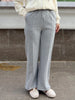 Thick Warm Straight Pants For Women Office Brown Wide Leg Trousers High Waist Women's Loose Pants For Ladies Spring
