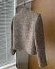 Tweed Korea Short tweed jacket woman Korean Clothes Single-breasted Lady Blazer All-match Casual Coat Tops