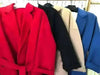 Autumn Women Elegant Double-sided Long Sleeve Solid Color Cardigan Cashmere Soft Coat Female 2W402