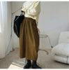 Women Carrot Pants Elastic Waist Loose Casual Solid Pocket Japanese Vintage Trousers Female Mom Wide Leg Pants Clothes