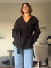 Elegant Women's Overcoat Stand Collar Full Sleeve Belt Lace Up Solid Female Overcoat Autumn Commute Lady Outwears
