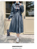 Art Mori Girls Long Dress Autumn Winter Basic Wear Retro Vintage Japan Style Doll Neck Cute Sweet Ribbon Bow Tie Corduroy Dress