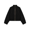 Casual Knitted Women's Coat Stand Collar Zippers Loose Full Sleeve Lady Sweater Autumn Winter Female High Street Coats