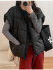Autumn Winter Simplicity Comfortable Women's Cotton Vest Temperament Versatile Ladies Down Cotton Waistcoat Jackets