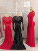 Women Mesh See Though Long Sleeve Maxi Bowknot Long Dress Evening Sexy Club Party Evening High Street Dresses