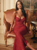 Sexy Valentine's Day Dress Women Patchwork Jacquard Double-Layer Elegant Coquette Evening Prom Party Long Bodycon