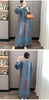 Red Pleated Hand-Cranked Floral Print Women's Long Dress Long Sleeve Elegant Temperament Elastic Loose Dresses 2DB4509