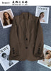 Elegant Office Lady Blazers for Women Long Sleeve Single Button Blazer Coats Female Top Suit Jackets Outerwears
