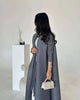 Solid Color Cardigan Long Robe Folded Windbreaker For Women Loose Casual Coffee Long Coat 2DB2952