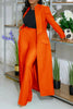 Women's Set Full Sleeve X-Long Blazer Coat+ Long Pant Suit Spring Streetwear Two 2 Piece Set Africa OL Work Outfits