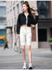 Spring Autumn Short Jeans Jacket For Women Casual Loose Long Sleeve Denim Coat Ladies Single Breasted Jeans Outwear Tops