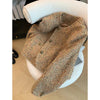 Vintage Tweed Jacket Women Elegant Cropped Coat Korean Long Sleeve Outerwear Fall Winter Ladies Single Breasted Chic Blazer