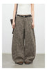 Women Jeans Loose Casual High Waist Wide Leg Denim Pants Paisley Female Trousers Spring Autumn