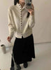 Soft Comfortable Stand-Up Collar Sweater Cardigan Women Simple Single Breasted Cardigans Coat Autumn Solid Knitted Outerwear