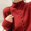 Soft Comfortable Stand-Up Collar Sweater Cardigan Women Simple Single Breasted Cardigans Coat Autumn Solid Knitted Outerwear