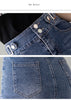 Autumn Plus Size Skirt For Women High Waist Large Size Slit Black Or Blue Jeans Skirts Korean Slim Jupe Femme