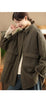 Retro Thickened Cotton Coat Women's Big Pocket Medium-Length Casual Large Size Quilted Winter Jacket W961