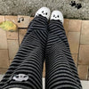 Harajuku Cartoon Embroidery Pants Women Kawaii Striped Loose Korean Trouser Shorts Y2K Subculture Vintage Female Wide Leg Pants