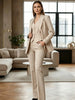 Women’s Green Pantsuit Elegant 3 Piece Blazer Vest & Trouser Set Business Formal Suit for Office Workwear Special Occasions
