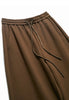 Minimalism Casual Pants for Women Autumn Wide Leg Loose Vertical Elastic Waist Drawstring Sporty Trousers 12343338