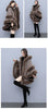 Autumn Winter Loose Casual Chic Bat Sleeve Coat Woolen Hooded Shawl Big Fur Collar Warm Cape Coat Women Outwear