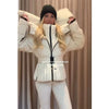 Casual Belted Hooded Cotton Coats Women Solid Full Sleeve Stand Collar Zipper Padded Coat Lady Winter Daily Street Wear