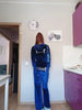 Women's Hooded Sweatshirt Suit Zipper Cardigan Diamond Street Velvet Casual Female Pants 2-piece Set