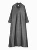 Pleated Three Breasted Turn-down Collar Dress Women Autumn Winter High Loose Plus Size Long Cardigan Coats