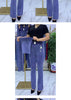 Middle-aged Women's Jeans Spring Fall Stretch Waist Denim Pants Large Size Loose Female Micro Flare Pants Winter Thick Warm Jean