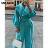 Women's Set Long Sleeve Slim Blazer and Wide Leg Pants Fall OL Workout Two 2 Piece Sets Outfit Tracksuit