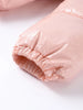 Chic Glossy Zipper Hooded Coat Women's Warm Elastic Waist Pleated Cropped Puffer Jacket Winter Lady High Street Outwear
