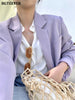 Casual Loose Lapel Ladies Suit Jackets Full Sleeve Single-breasted Solid Female Blazer Tops Spring Women Outwear